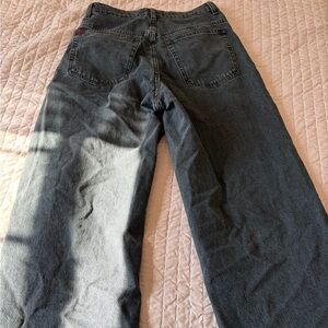 WoMen's Black Wide-Leg Jeans